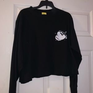 Disney long sleeve crop top